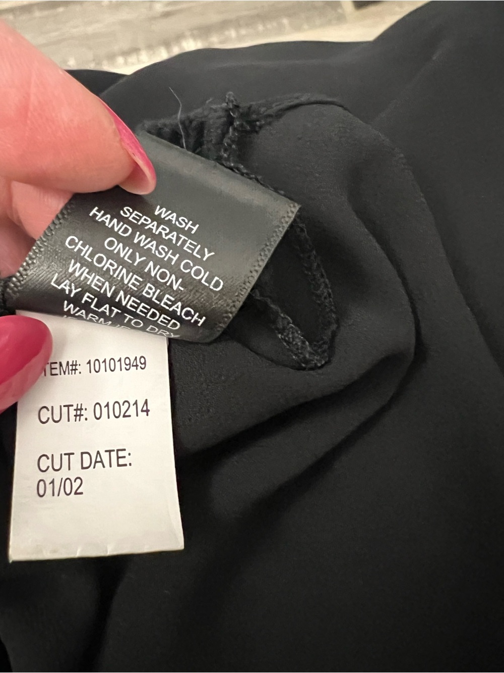 torrid size 0 black crochet front top with sheer back - EUC - Picture 9 of 9